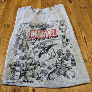 Funko Marvel Villains Sketch T-shirt Size Medium